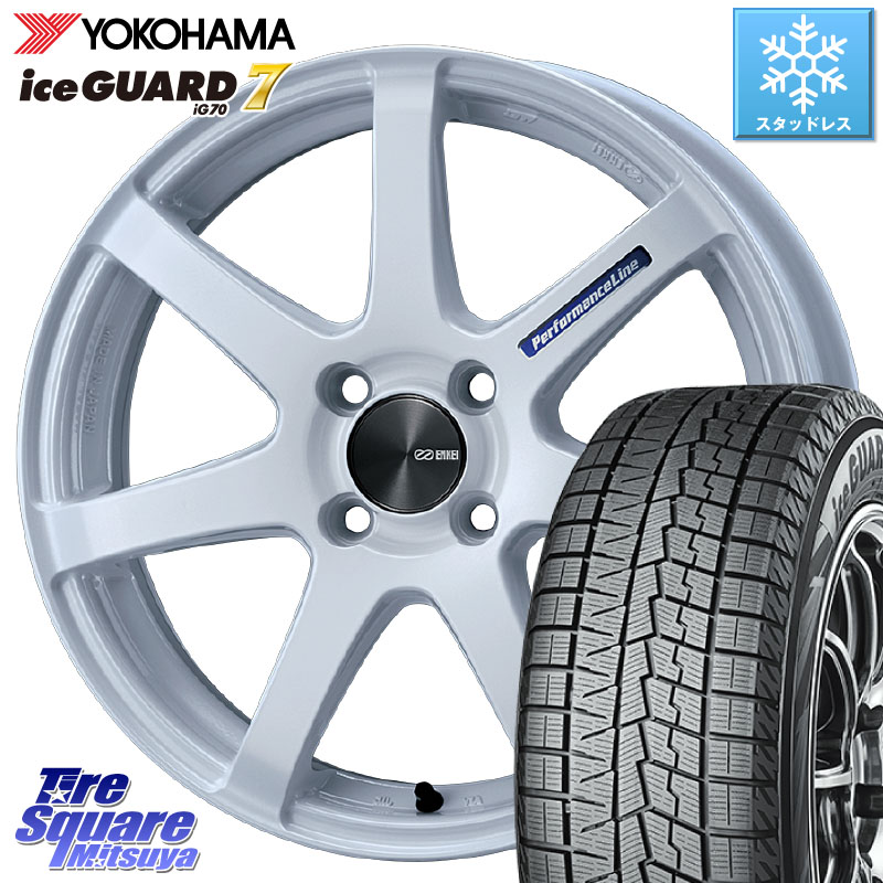 YOKOHAMA R7113 ice GUARD7 IG70 アイスガード スタッドレス ミツヤ 175/65R15 ENKEI エンケイ PerformanceLine PF07 -COLORS- 15 X 5.0J +45 4穴 100