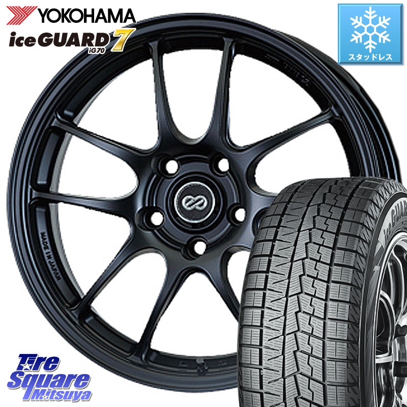 YOKOHAMA R7129 ice GUARD7 IG70 アイスガード スタッドレス ミツヤ 175/60R16 ENKEI エンケイ PerformanceLine PF01 ホイール 16 X 5.0J +45 4穴 100