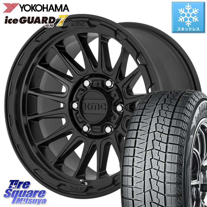 YOKOHAMA R7116 ice GUARD7 IG70 アイスガード スタッドレス ミツヤ 215/65R16KMC KM542 Impact ホイール 16インチ 16X7.0J 30 5穴 114.3 20系アルファード ヴェルファイアハイブリッド ヴェルファイア アルファード｜タイヤスクエアミツヤ