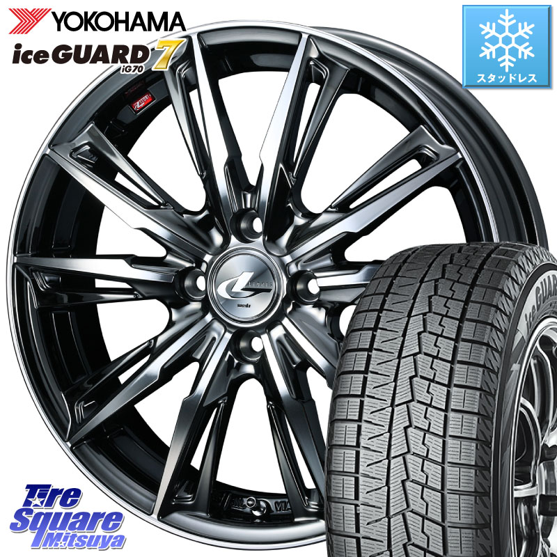 YOKOHAMA R7126 ice GUARD7 IG70 アイスガード スタッドレス ミツヤ 175/70R14 WEDS LEONIS レオニス GX ウェッズ ホイール 14インチ 14 X 4.5J +45 4穴 100 Mx27/37/47Sソリオ・デリカD2
