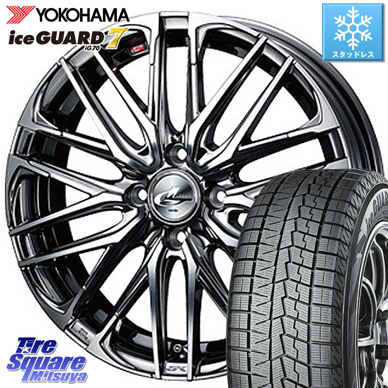 YOKOHAMA R7167 ice GUARD7 IG70 アイスガード スタッドレス ミツヤ 195/45R16WEDS レオニス SK ウェッズ Leonis ホイール 16インチ 16X6.0J 42 4穴 100 M900系タンク/ルーミー SuperONE E11ノート ダイハツ トールM900S・M910S ジャスティ(M900/910F) パッソセッテ プ｜タイヤスクエアミツヤ