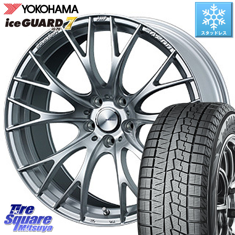 YOKOHAMA R8234 ice GUARD7 IG70 アイスガード スタッドレス ミツヤ 235/50R19WEDS WedsSport SA-20R SA20R ウェッズ スポーツ ホイール 19インチ 19X8.5J 45 5穴 114.3 BT5レガシィアウトバック｜タイヤスクエアミツヤ