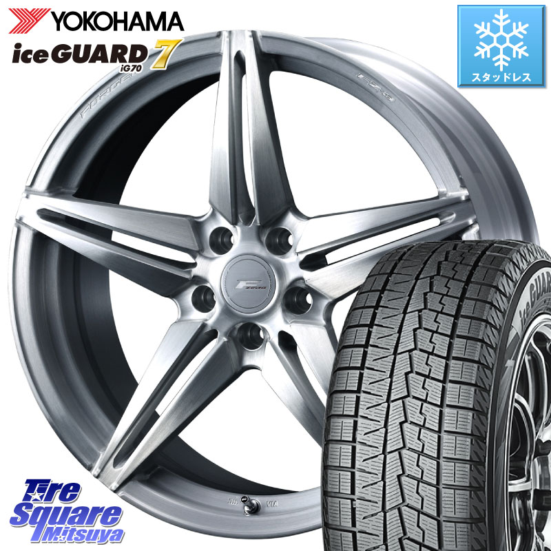 YOKOHAMA R7183 ice GUARD7 IG70 アイスガード スタッドレス ミツヤ 245/40R20 WEDS F ZERO FZ-3 FZ3 鍛造 FORGED ホイール20インチ エフゼロ 20 X 8.5J +38 5穴 114.3 30系アルファード 30系ヴェルファイア 20系アルファード