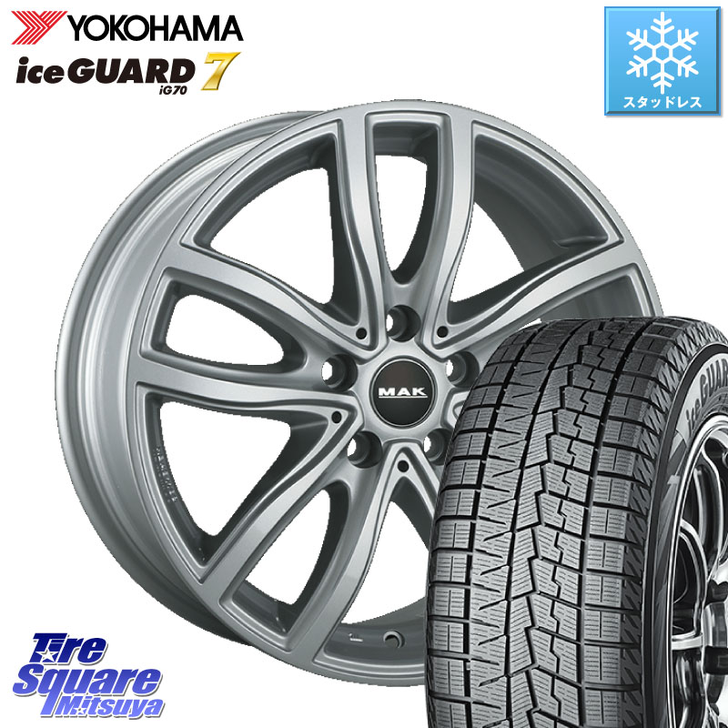 YOKOHAMA R7122 ice GUARD7 IG70 アイスガード スタッドレス ミツヤ 245/40R19阿部商会 MAK FAHR ホイール 19インチ 19X8.0J(BMW G26) 30 5穴 112 BMW 4シリーズ G26|タイヤスクエアミツヤ