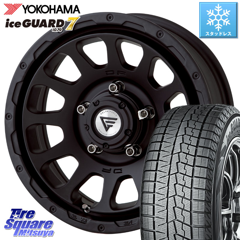 YOKOHAMA R7116 ice GUARD7 IG70 アイスガード スタッドレス ミツヤ 215/65R16 DELTA FORCE デルタフォース オーバル ジムニー専用 ホイール 16インチ 16 X 5.5J +20 5穴 139.7 ジムニー専用(要オーバーフェンダー等)