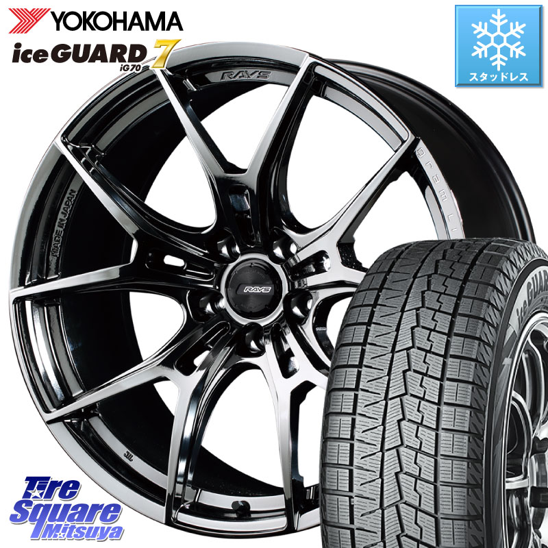 YOKOHAMA R7120 ice GUARD7 IG70 アイスガード スタッドレス ミツヤ 225/45R18 RAYS 【欠品次回8~9月】 レイズ GramLights グラムライツ 57FXZ RBC ホイール 18インチ 18 X 7.5J +50 5穴 114.3 CX-3 レヴォーグ RC系オデッセイ前期