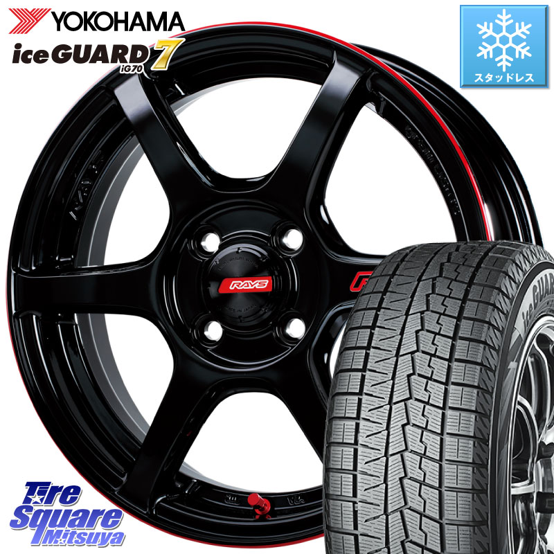 YOKOHAMA R7162 ice GUARD7 IG70 アイスガード スタッドレス ミツヤ 185/60R16 RAYS 【欠品次回7~8月】 GRAM LIGHTS 57C6 TIME ATTACK EDITION ホイール 16インチ 16 X 5.5J +45 4穴 100 FITクロスター
