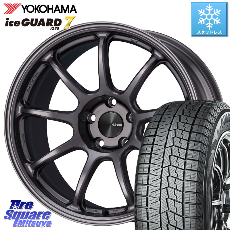 YOKOHAMA R7148 ice GUARD7 IG70 アイスガード スタッドレス ミツヤ 225/50R18 ENKEI PerformanceLine PF09 ホイール 4本 18インチ 18 X 8.5J +45 5穴 114.3