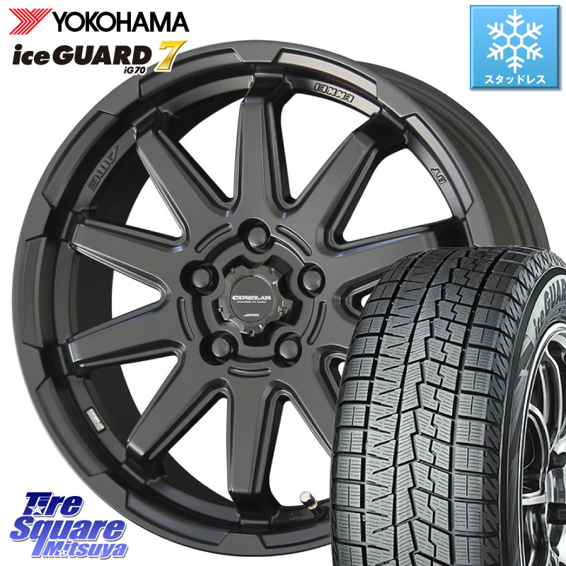 YOKOHAMA R7112 ice GUARD7 IG70 96Q XL アイスガード スタッドレス ミツヤ 205/60R16KYOHO キョウホウ CIRCLAR サーキュラー C10S 16インチ 16X6.5J 38 5穴 114.3 90系ノア/ヴォクシー RP6～8ステップワゴン プリウスアルファ ジューク JUKE 日産 SAI ノア NOAH ジェ｜タイヤスクエアミツヤ