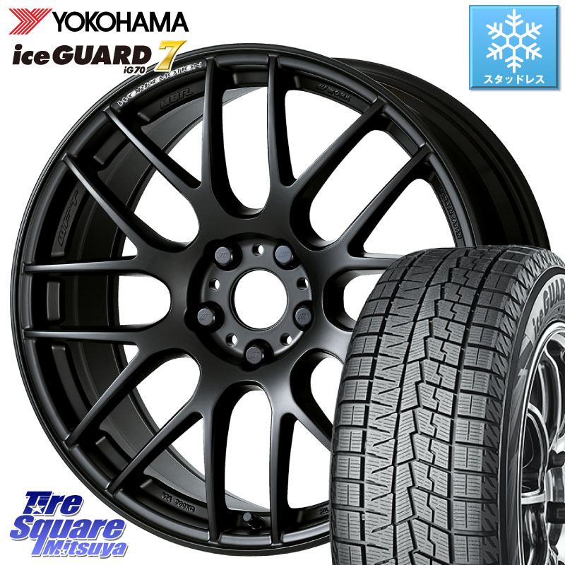 YOKOHAMA R7154 ice GUARD7 IG70 アイスガード スタッドレス ミツヤ 225/45R19WORK ワーク EMOTION エモーション M8R MBL 19インチ 19X8.5J 38 5穴 114.3 カローラクロス スカイラインセダン 日産|タイヤスクエアミツヤ