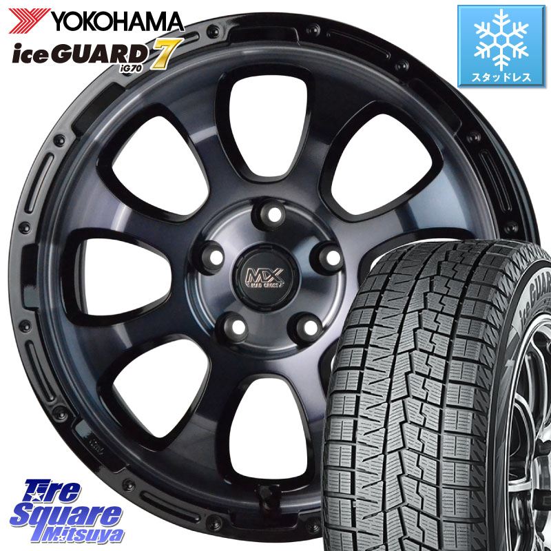 YOKOHAMA R7109 ice GUARD7 IG70 アイスガード スタッドレス ミツヤ 215/60R16 HotStuff マッドクロス GRACE グレイス BKC 5H ホイール 16インチ 16 X 7.0J +38 5穴 114.3 90,079円