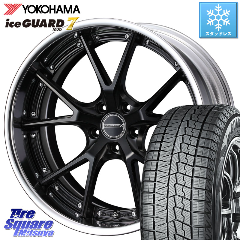 YOKOHAMA R7183 ice GUARD7 IG70 アイスガード スタッドレス ミツヤ 245/40R20 WEDS MAVERICK 905S S-LoDisk 20インチ 2ピース 20 X 8.0J +34 5穴 114.3 30系アルファード 30系ヴェルファイア 20系アルファード
