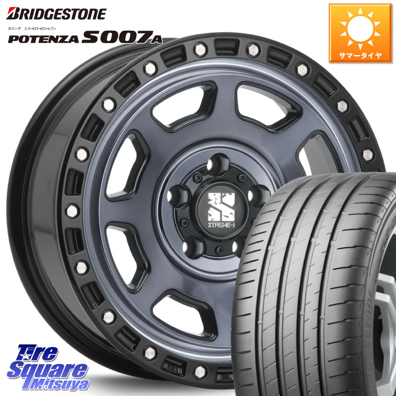 MLJ XJ07 XTREME-J 5H IND エクストリームJ 17インチ 17 X 8.0J +35 5穴 114.3 ブリヂストン POTENZA ポテンザ S007A 【正規品】 サマータイヤ 225/50R17 116,815円