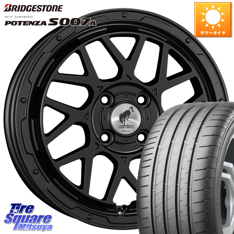 ブリヂストン POTENZA S007A 在庫● 2025~2026年製【正規品】ポテンザ サマータイヤ 205/55R16SUPER STAR LODIO DRIVE ロディオドライブ 8M MONO モノ 16インチ 16X6.0J 42 4穴 100 E13オーラ｜タイヤスクエアミツヤ