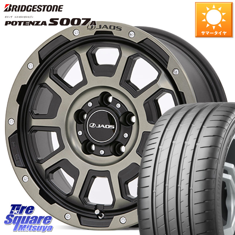 JAOS JAOS ADAMAS BL5 受注生産カラー 16インチ 16 X 7.0J +40 5穴 114.3 ブリヂストン POTENZA S007A 在庫● 2025~2026年製【正規品】ポテンザ サマータイヤ 205/55R16 GRヤリスRSノーマルキャリパー
