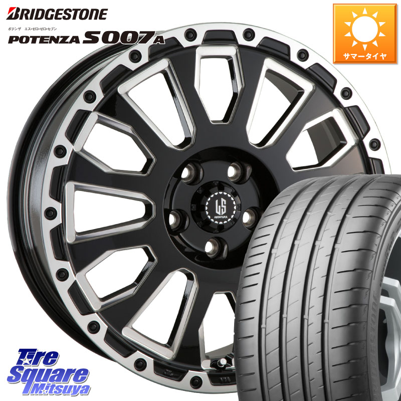 ブリヂストン POTENZA ポテンザ S007A 【正規品】 サマータイヤ 205/50R16阿部商会 LA STRADA AVENTURA アヴェンチュラ 16インチ 16X7.0J 42 5穴 114.3|タイヤスクエアミツヤ