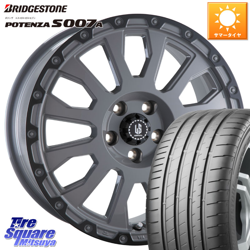 ブリヂストン POTENZA ポテンザ S007A 【正規品】 サマータイヤ 245/40R18阿部商会 LA STRADA AVENTURA アヴェンチュラ 18インチ 18X8.0J 40 5穴 114.3 アリスト|タイヤスクエアミツヤ
