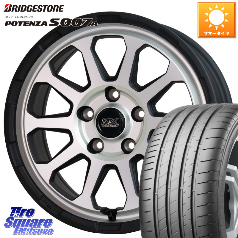 ブリヂストン POTENZA ポテンザ S007A 【正規品】 サマータイヤ 225/50R17HotStuff マッドクロス レンジャー シルバー ホイール 17インチ 17X7.0J 45 5穴 114.3 WRX-S4(VBH) マークXジオ エアトレック ウィンダム RX-8 MAZDA WRX S4|タイヤスクエアミツヤ