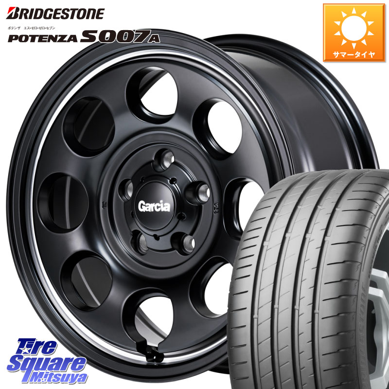 MANARAY MID Garcia Palm8 ガルシア パーム8 ホイール 16インチ 16 X 7.0J +40 5穴 114.3 ブリヂストン POTENZA S007A 在庫● 2025~2026年製【正規品】ポテンザ サマータイヤ 205/55R16 GRヤリスRSノーマルキャリパー