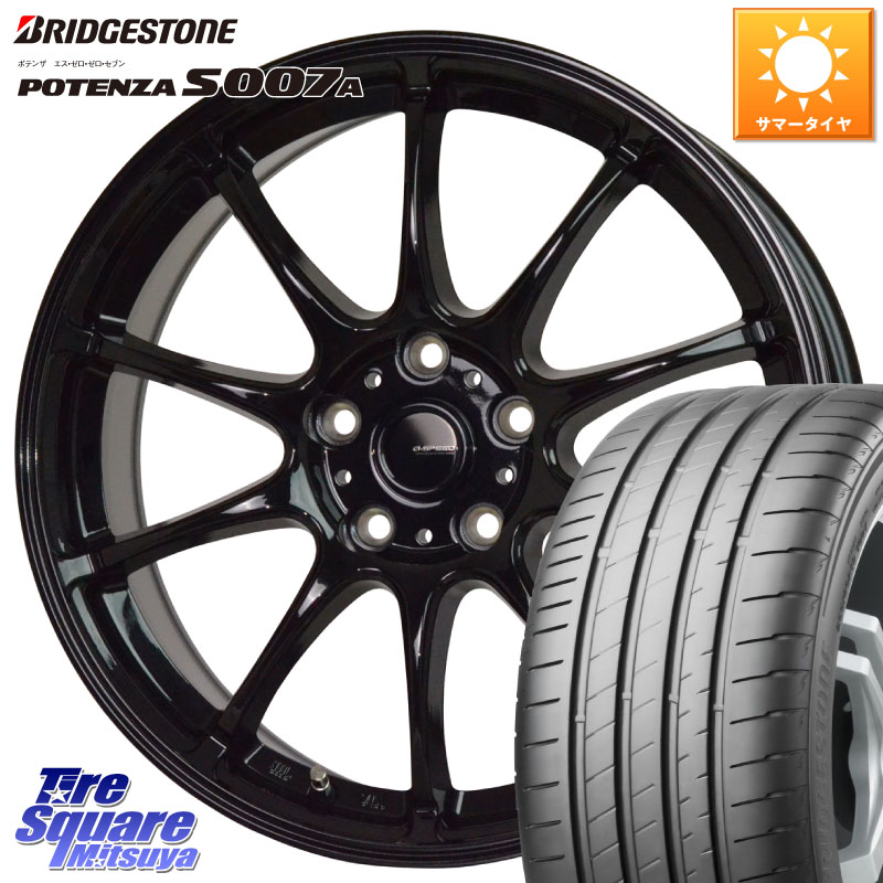 HotStuff G.SPEED G-07 ホイール 18インチ ジースピード 18 X 7.5J +38 5穴 114.3 ブリヂストン POTENZA ポテンザ S007A 【正規品】 サマータイヤ 235/50R18 30系アルファード 30系ヴェルファイア 20系アルファード 103,296円
