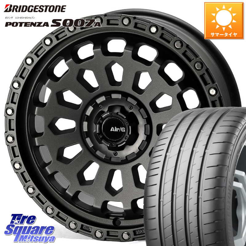 4X4エンジニアリング Air/G VULCAN MG ホイール 18インチ 18 X 8.0J +40 5穴 114.3 ブリヂストン POTENZA ポテンザ S007A 【正規品】 サマータイヤ 215/40R18