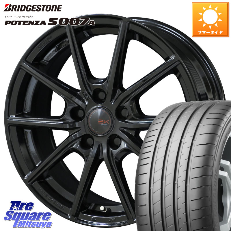 ブリヂストン POTENZA ポテンザ S007A 【正規品】 サマータイヤ 225/55R17KYOHO SEIN EK ザインEK ホイール 17インチ 17X7.0J 42 5穴 114.3 MAZDA6 10系アルファード スカイラインセダン 日産 シーマ 日産 フーガ FUGA 日産｜タイヤスクエアミツヤ
