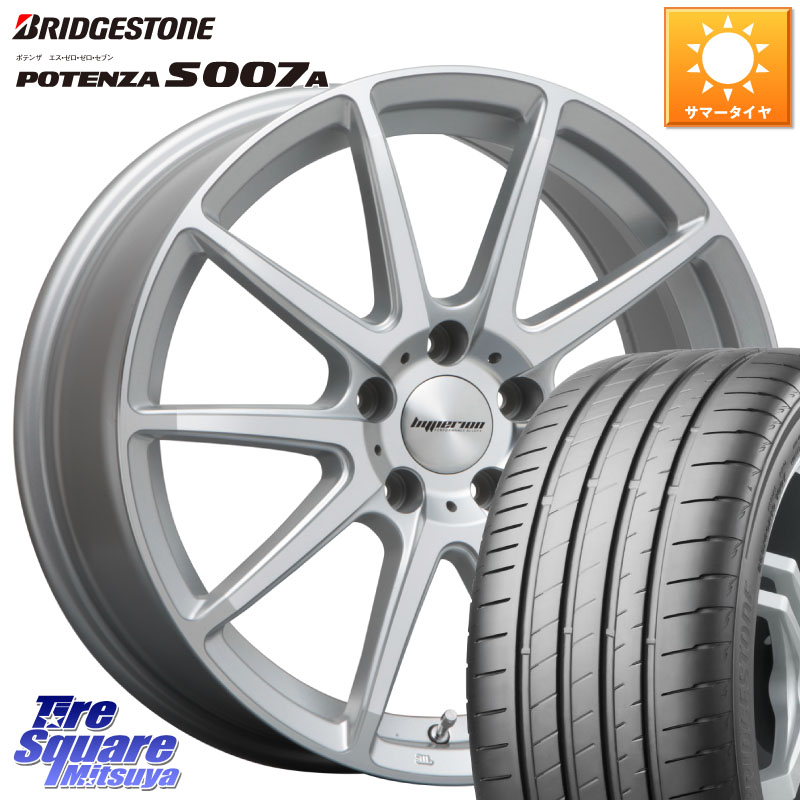 ブリヂストン POTENZA ポテンザ S007A 【正規品】 サマータイヤ 235/45R18MLJ HYPERION CVX ハイペリオン ホイール 18インチ 18X8.0J 38 5穴 114.3 CY2アコード アコード|タイヤスクエアミツヤ