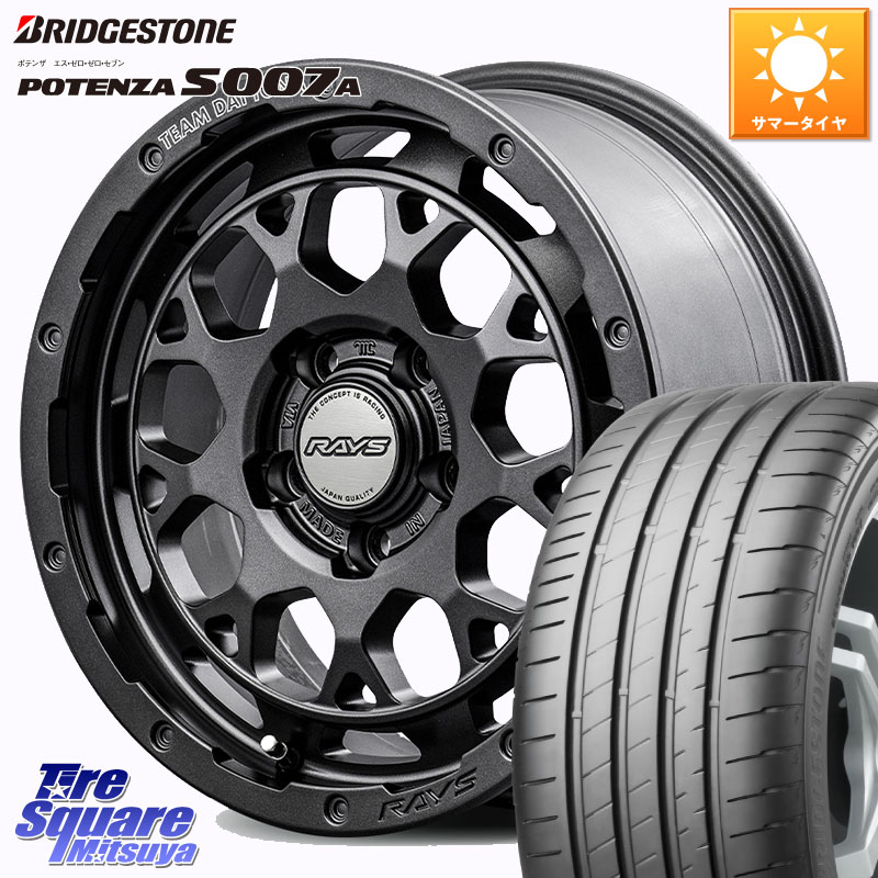 ブリヂストン POTENZA ポテンザ S007A 【正規品】 サマータイヤ 205/40R17RAYS 【欠品次回~1月】 TEAM DAYTONA M9+ Spec M ホイール 17インチ 17X7.0J 40 5穴 114.3|タイヤスクエアミツヤ