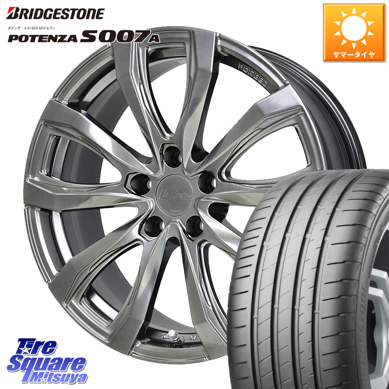 ブリヂストン POTENZA ポテンザ S007A 【正規品】 サマータイヤ 235/45R18HotStuff シュティッヒ レグザス FORGED FS-01 M14球面座ボルト専用 鍛造ホイール 18インチ 18X8.0J(M14B) 41 5穴 114.3 レクサスIS30系後期|タイヤスクエアミツヤ