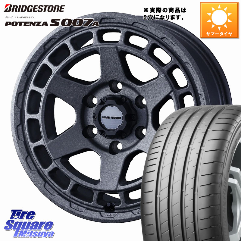 WEDS MUDVANCE X TYPE S ホイール 16インチ マッドヴァンス 16 X 7.0J +35 5穴 114.3 ブリヂストン POTENZA S007A 在庫● 2025~2026年製【正規品】ポテンザ サマータイヤ 205/55R16 GRヤリスRSノーマルキャリパー