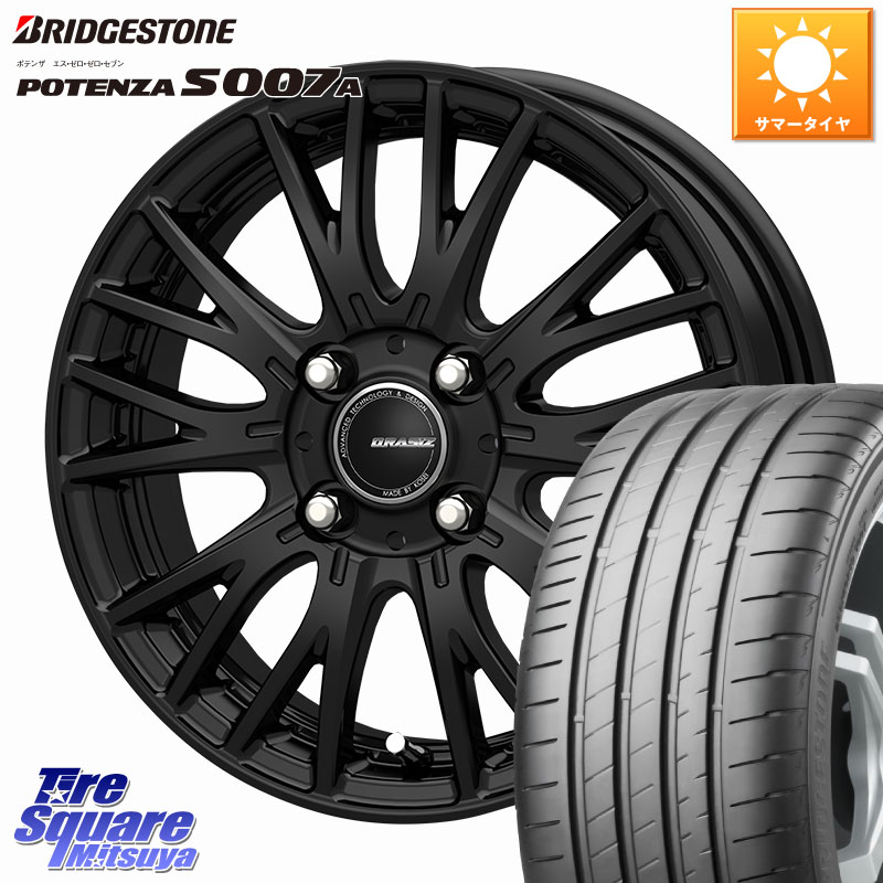 KOSEI QRASIZ クレイシズ SE48 ホイール 16インチ 16 X 6.0J +50 4穴 100 ブリヂストン POTENZA S007A 在庫● 2025~2026年製【正規品】ポテンザ サマータイヤ 205/55R16