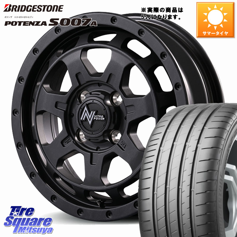 MANARAY NITRO POWER M7 PHALANX ホイール 17インチ 17 X 7.0J +42 5穴 114.3 ブリヂストン POTENZA ポテンザ S007A 【正規品】 サマータイヤ 215/40R17