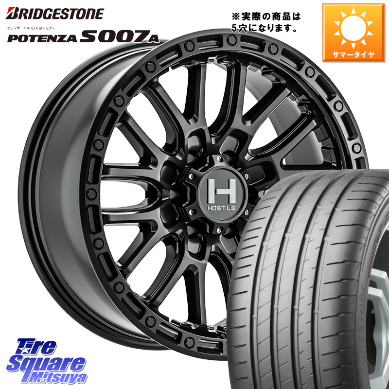 ブリヂストン POTENZA ポテンザ S007A 【正規品】 サマータイヤ 225/50R17HOSTILE H135 RIDGE CREST JP SPEC ホイール 17インチ◇参考画像 17X8.0J 38 5穴 114.3|タイヤスクエアミツヤ