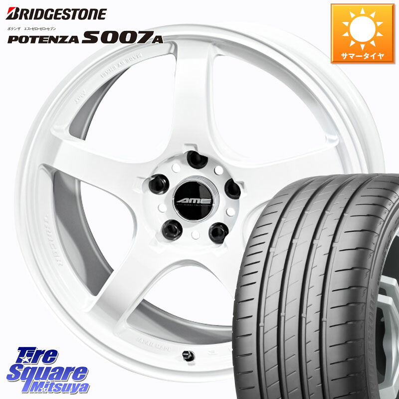 ブリヂストン POTENZA ポテンザ S007A 【正規品】 サマータイヤ 215/40R17KYOHO TRACER GT-V ホイール 17インチ 17X7.5J 48 5穴 114.3|タイヤスクエアミツヤ