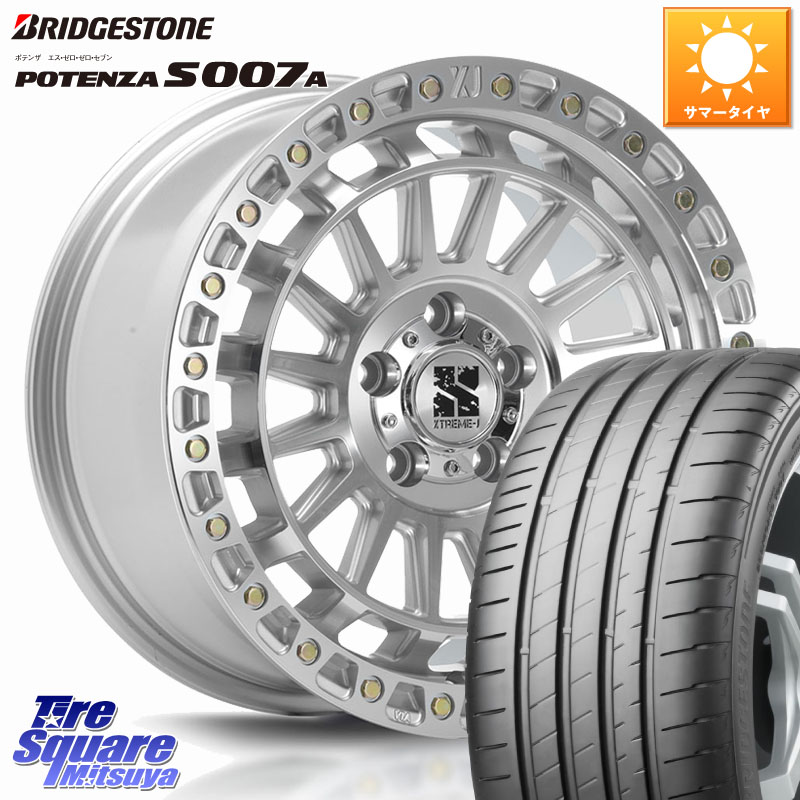 MLJ XJ08 XTREME-J ホイール 18インチ 18 X 8.0J +40 5穴 114.3 ブリヂストン POTENZA ポテンザ S007A 【正規品】 サマータイヤ 245/45R18
