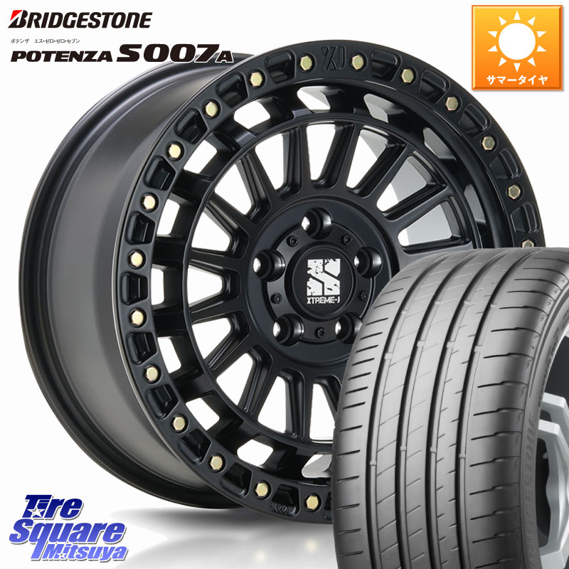 MLJ XJ08 XTREME-J ホイール 17インチ 17 X 7.5J +42 5穴 114.3 ブリヂストン POTENZA ポテンザ S007A 【正規品】 サマータイヤ 215/55R17 70系カムリ