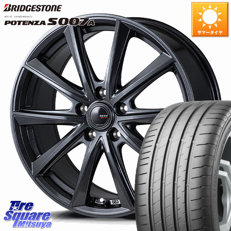 ブリヂストン POTENZA ポテンザ S007A 【正規品】 サマータイヤ 205/50R17Japan三陽 ZACK Sport-FT ホイール 17インチ 17X7.0J 48 5穴 114.3 C27セレナ GU系インプレッサ フロンクス ランディ SX4 Sクロス｜タイヤスクエアミツヤ