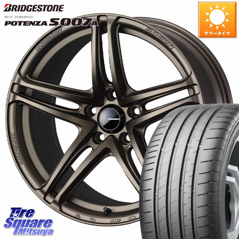ブリヂストン POTENZA ポテンザ S007A 【正規品】 サマータイヤ 215/40R18WEDS WedsSport SA-52R SA52R ウェッズ スポーツ ホイール 18インチ 18X8.5J 45 5穴 100 210/A10系カローラ BRZ/86ローダウン車 BRZ GR 86 ハチロク 86 ハチロク｜タイヤスクエアミツヤ