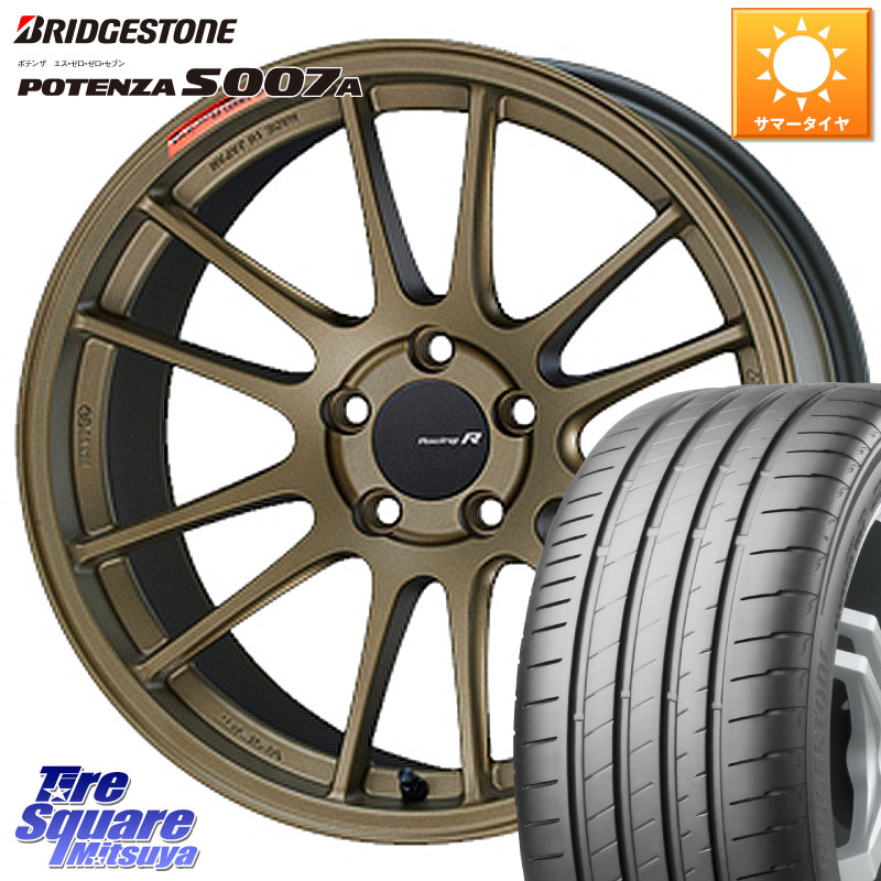 ブリヂストン POTENZA ポテンザ S007A 【正規品】 サマータイヤ 245/40R18ENKEI エンケイ Racing Revolution GTC01RR ホイール 18X9.0J(VAB 4POT) 40 5穴 114.3 WRX STI｜タイヤスクエアミツヤ