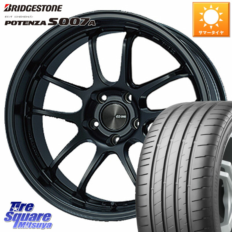 ENKEI エンケイ PerformanceLine PF01 EVO ホイール 18 X 9.0J(VAB 4POT) +45 5穴 114.3 ブリヂストン POTENZA ポテンザ S007A 【正規品】 サマータイヤ 245/40R18