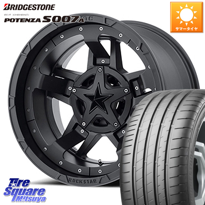 ブリヂストン POTENZA ポテンザ S007A 【正規品】 サマータイヤ 225/50R17KMC XD827 ROCKSTAR3 ホイール 17インチ ロックスター3 17X8.0J 35 5穴 114.3｜タイヤスクエアミツヤ 141,290円