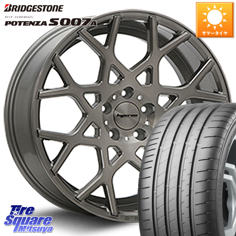 MLJ huperion ハイペリオン CVZ ホイール 19インチ 19 X 8.5J +45 5穴 114.3 ブリヂストン POTENZA ポテンザ S007A 【正規品】 サマータイヤ 225/40R19