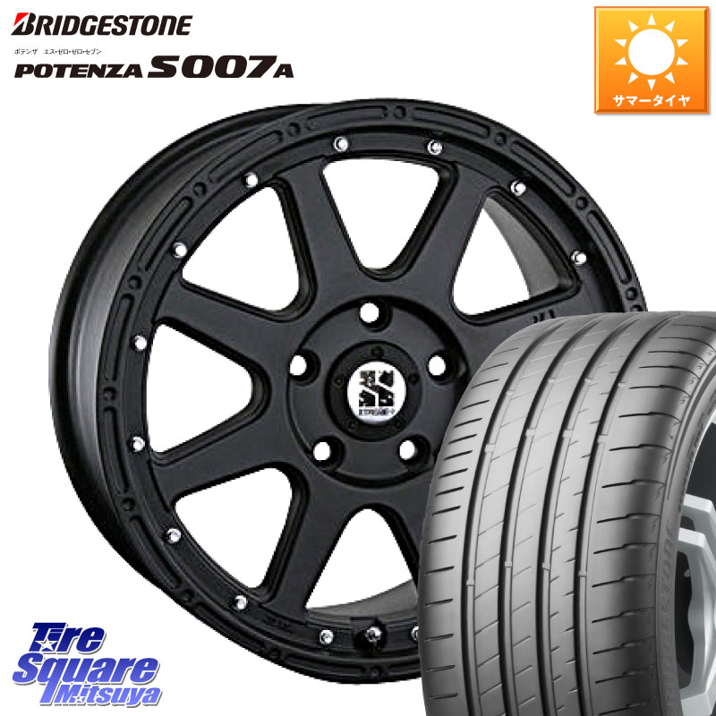 MLJ XTREME-J エクストリームJ ホイール 17インチ 17 X 7.5J +38 5穴 114.3 ブリヂストン POTENZA ポテンザ S007A 【正規品】 サマータイヤ 205/55R17 90系ノア ヴォクシー