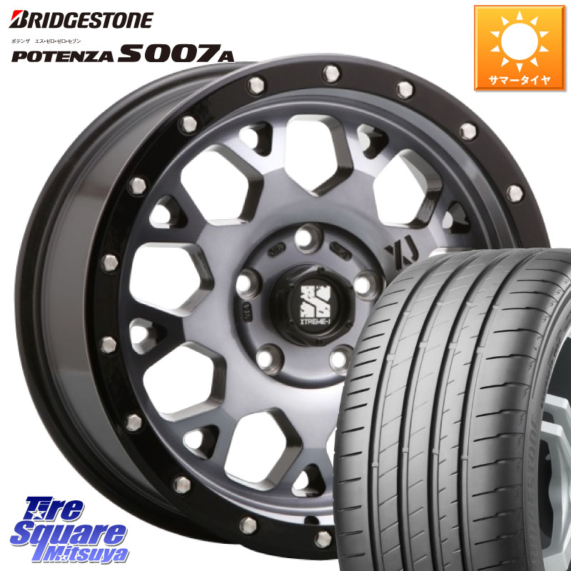 ブリヂストン POTENZA ポテンザ S007A 【正規品】 サマータイヤ 215/40R17MLJ XJ04 XTREME-J エクストリームJ ホイール 17インチ 17X7.0J 42 5穴 114.3|タイヤスクエアミツヤ