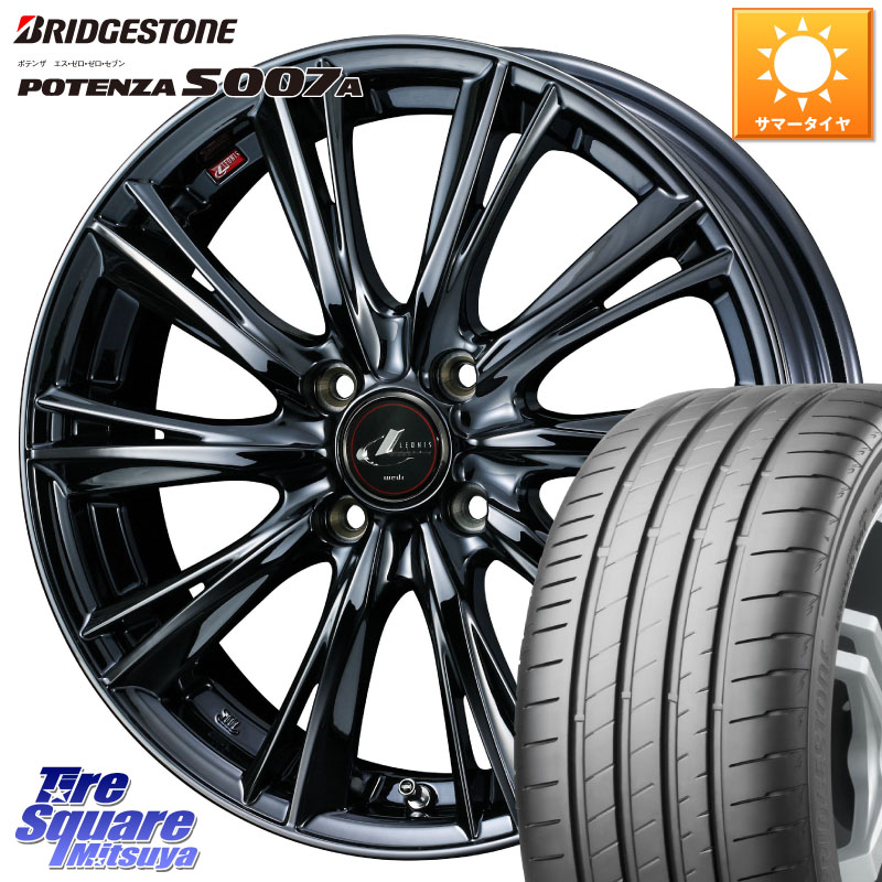 WEDS レオニス WX BMC1 ウェッズ Leonis ホイール 16インチ 16 X 6.0J +42 4穴 100 ブリヂストン POTENZA ポテンザ S007A 【正規品】 サマータイヤ 205/50R16
