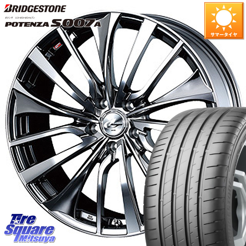 WEDS 36376 レオニス VT ウェッズ Leonis ホイール 19インチ 19 X 8.0J +35 5穴 114.3 ブリヂストン POTENZA ポテンザ S007A 【正規品】 サマータイヤ 245/40R19 30系アルファード 30系ヴェルファイア 20系アルファード