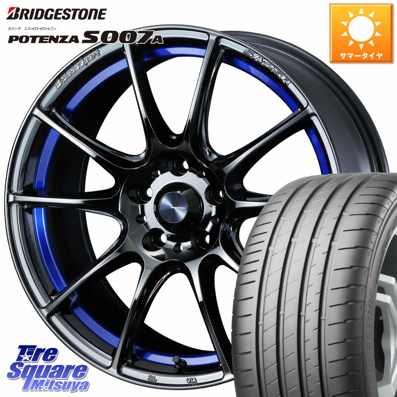 ブリヂストン POTENZA ポテンザ S007A 【正規品】 サマータイヤ 215/40R18WEDS WedsSport SA-25R SA25R ウェッズ スポーツ ホイール 18インチ 18X7.0J 47 5穴 114.3 C27セレナ ランディ リーフ LEAF 日産 セレナ SERENA 日産 CR-Z｜タイヤスクエアミツヤ