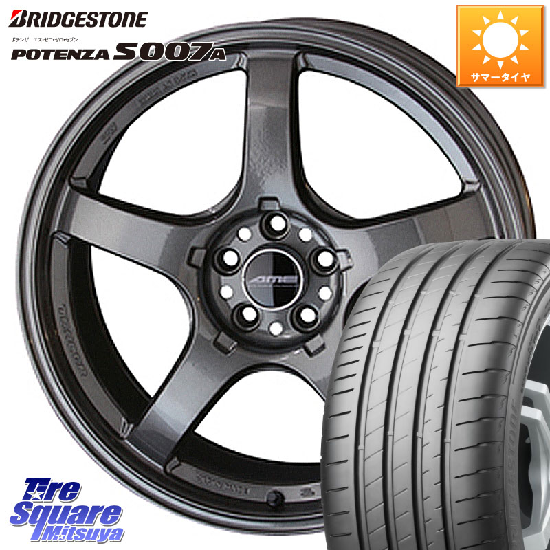 ブリヂストン POTENZA ポテンザ S007A 【正規品】 サマータイヤ 215/40R17KYOHO TRACER GT-V GB ホイール 17インチ 17X7.5J 48 5穴 114.3｜タイヤスクエアミツヤ