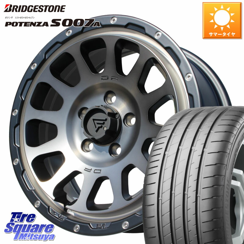 DELTA FORCE デルタフォース オーバル 16インチ 16 X 7.0J +35 5穴 114.3 ブリヂストン POTENZA S007A 在庫● 2025~2026年製【正規品】ポテンザ サマータイヤ 205/55R16 GRヤリスRSノーマルキャリパー