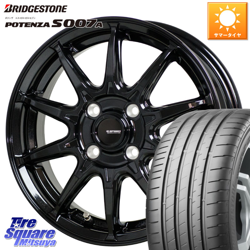HotStuff G-SPEED G-05 G05 17インチ ジースピード ホイール 17 X 6.5J +45 4穴 100 ブリヂストン POTENZA ポテンザ S007A 【正規品】 サマータイヤ 205/45R17 ロードスター(ローダウン等)